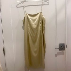 Vintage Light Yellow Silk Slip